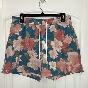 Floral Men’s Swim Trunk Shorts Medium American Eagle